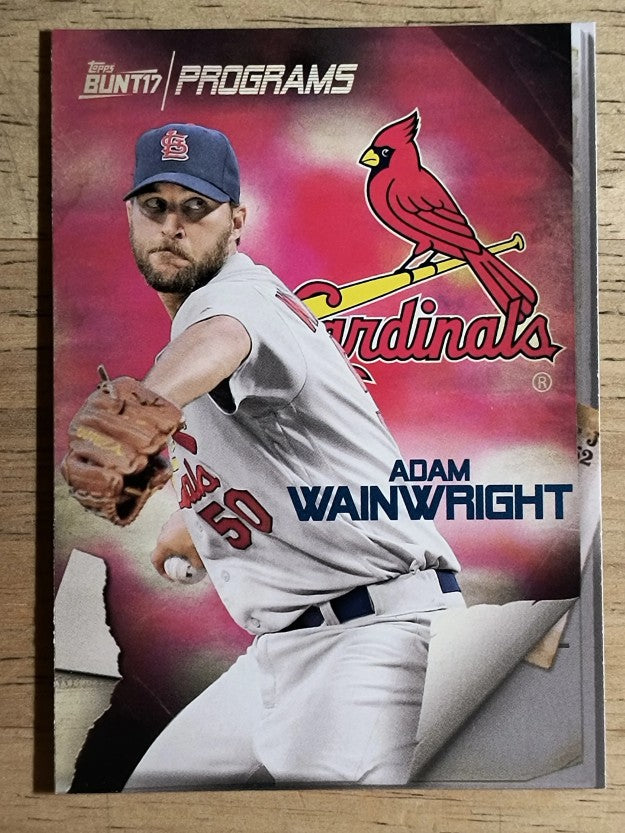 2017 Topps Bunt Programs #PRAW Adam Wainwright