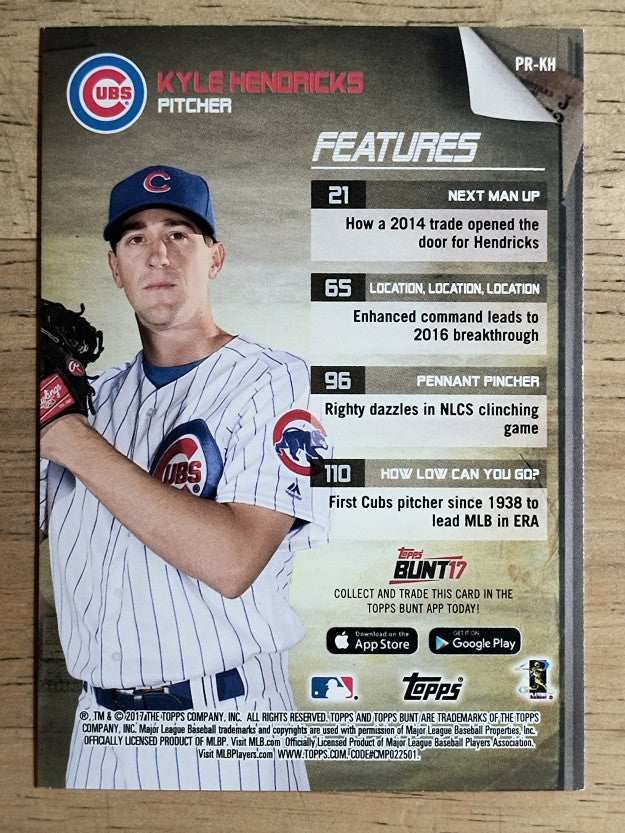 2017 Topps Bunt Programs #PRKH Kyle Hendricks