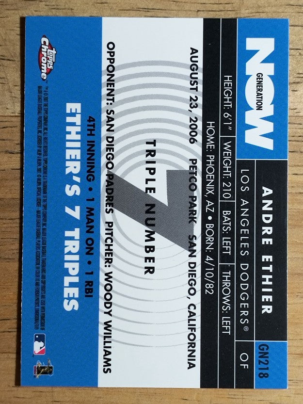 2007 Topps Chrome Generation Now #GN218 Andre Ethier