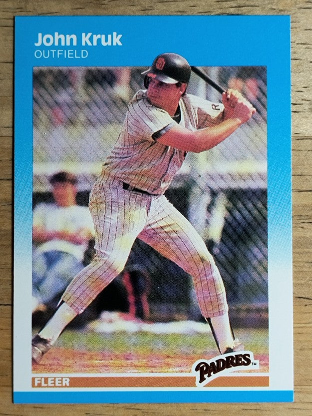 1987 Fleer #420 John Kruk RC