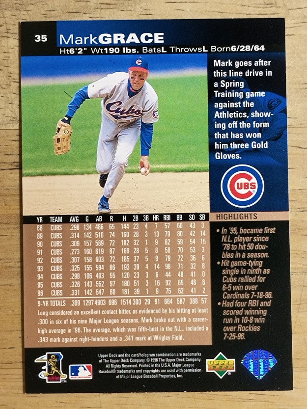 1997 Upper Deck #35 Mark Grace