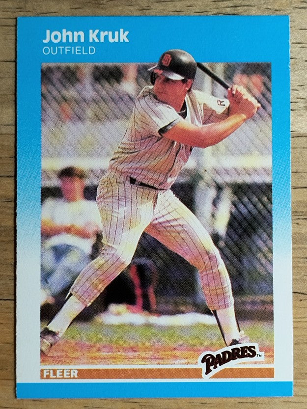 1987 Fleer #420 John Kruk RC