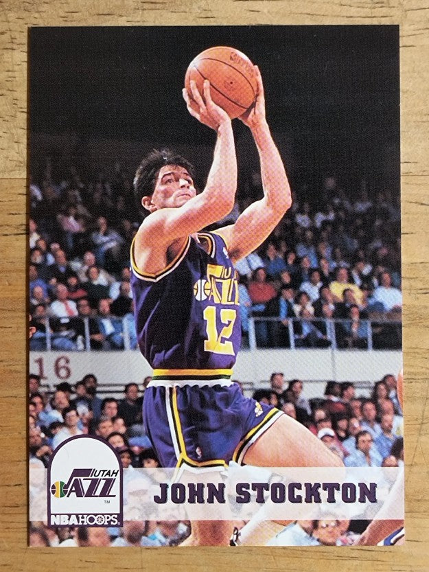 1993-94 Hoops #219 John Stockton