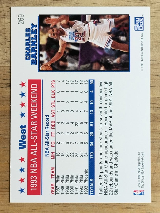 1993-94 Hoops #269 Charles Barkley AS