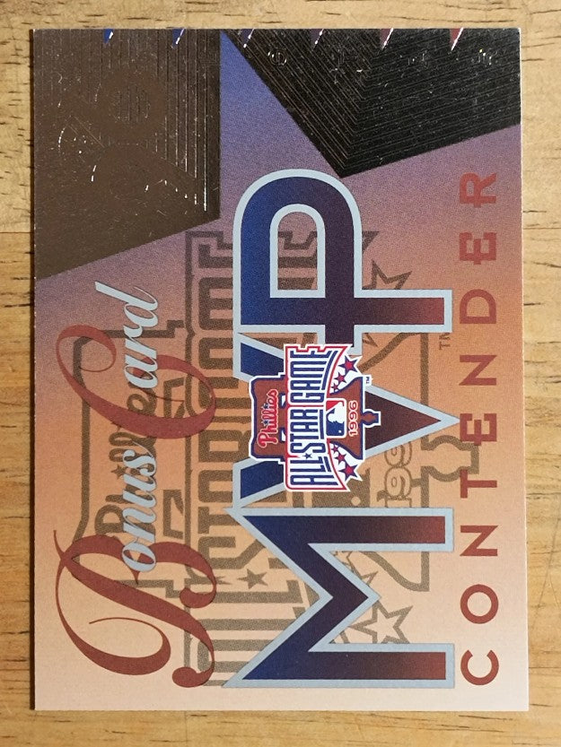 1996 Leaf All-Star Game MVP Contenders #20 Bonus Card