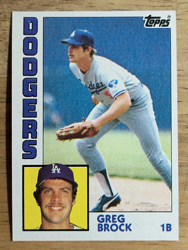 1984 Topps #555 Greg Brock