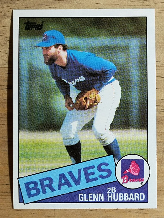 1985 Topps #195 Glenn Hubbard