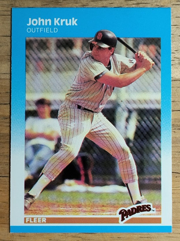 1987 Fleer #420 John Kruk RC