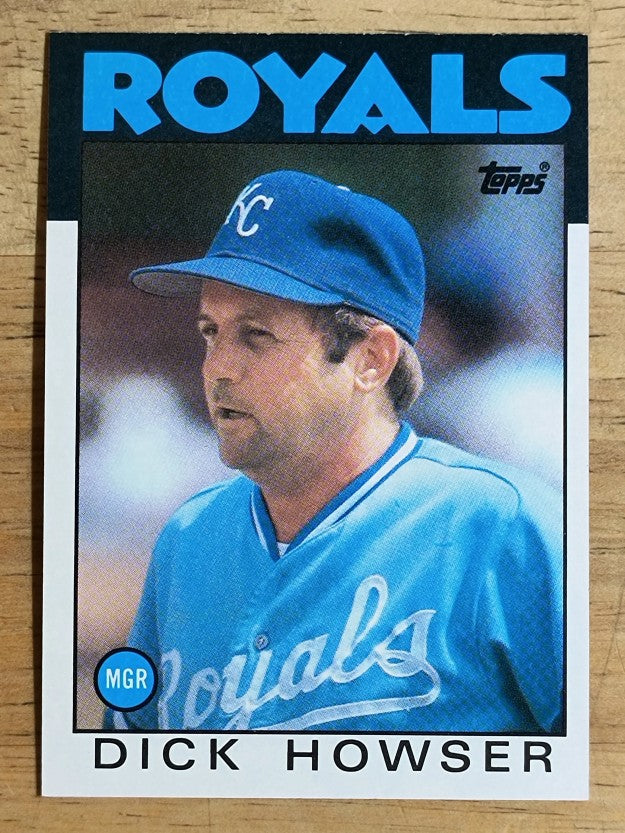 1986 Topps #199 Dick Howser MG