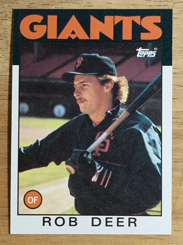1986 Topps #249 Rob Deer