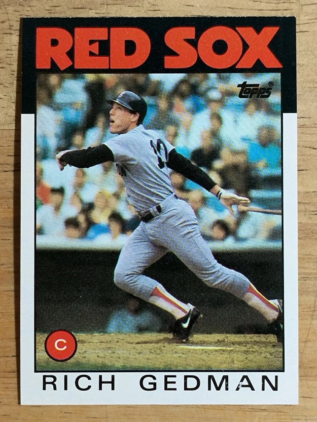 1986 Topps #375 Rich Gedman