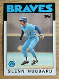 1986 Topps #539 Glenn Hubbard