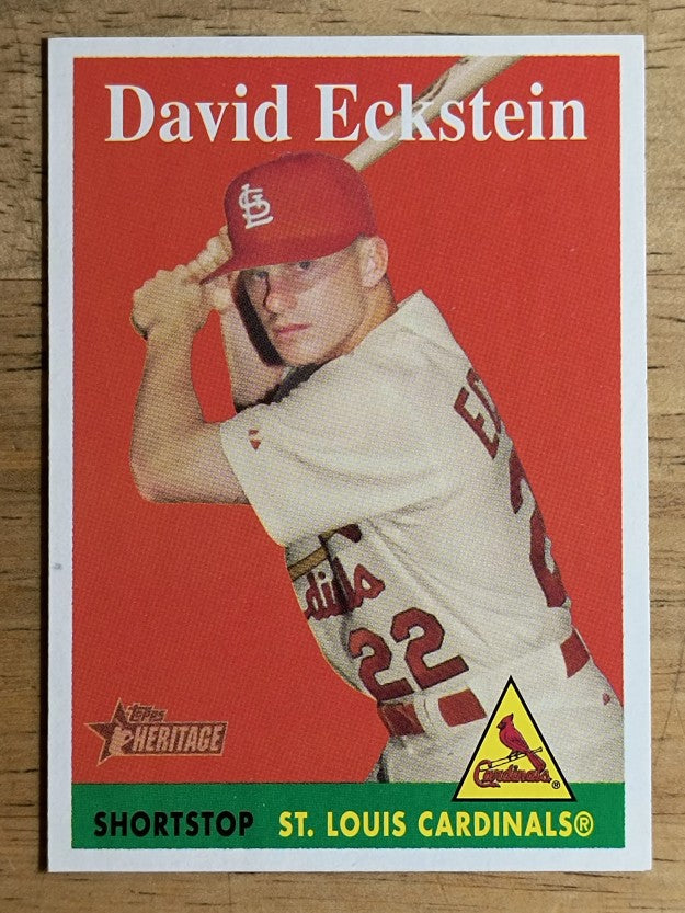 2007 Topps Heritage #8a David Eckstein