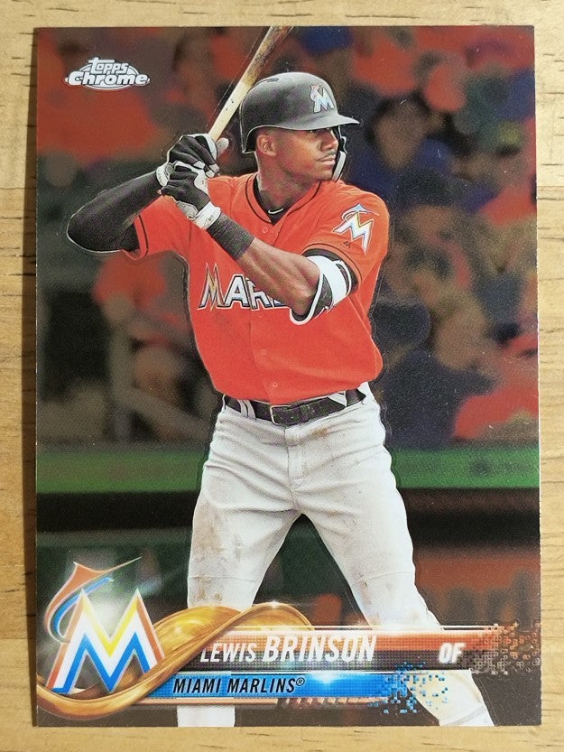 2018 Topps Chrome #124 Lewis Brinson