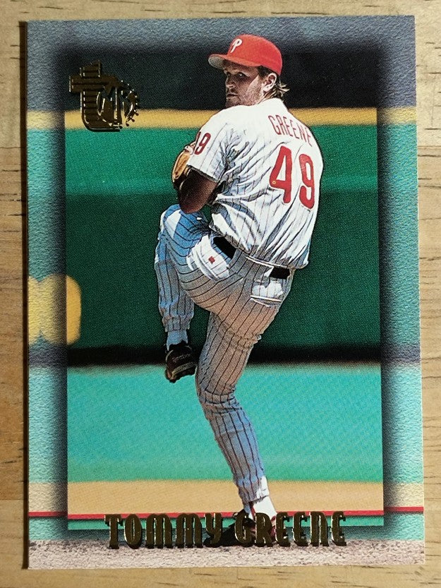 1995 Topps Embossed #55 Tommy Greene