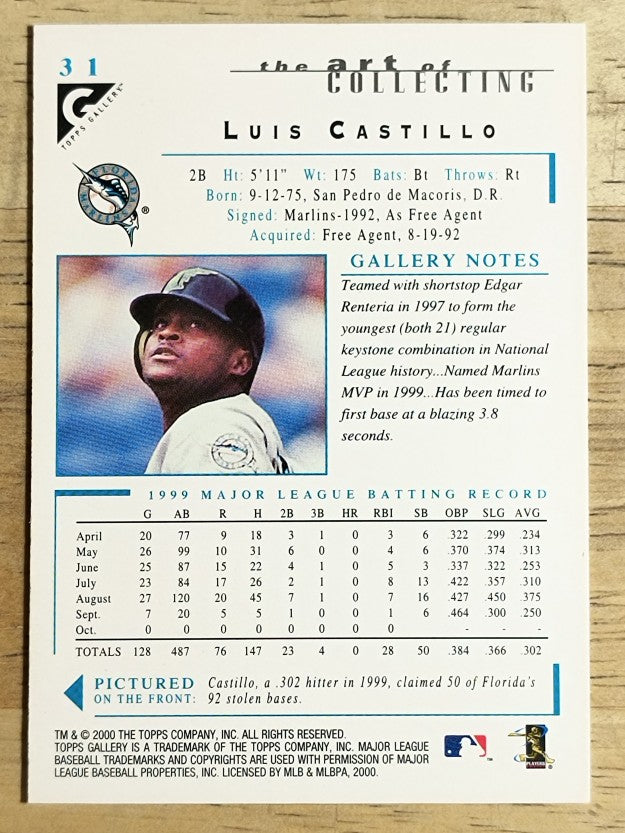 2000 Topps Gallery #31 Luis Castillo