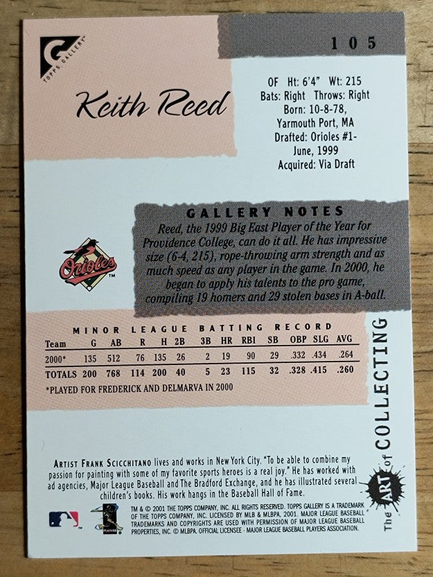 2001 Topps Gallery #105 Keith Reed