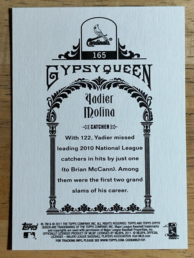 2011 Topps Gypsy Queen #165 Yadier Molina