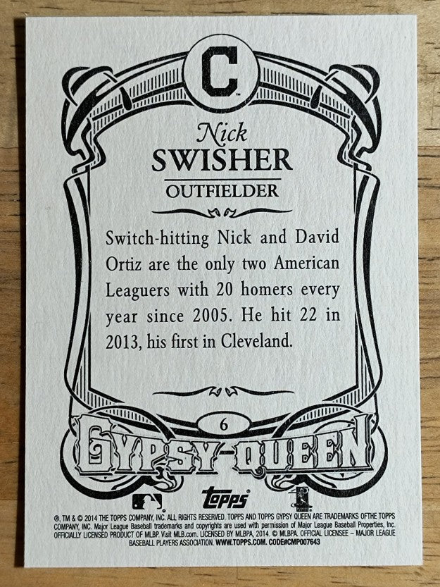 2014 Topps Gypsy Queen #6 Nick Swisher