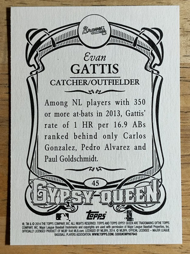 2014 Topps Gypsy Queen #45 Evan Gattis
