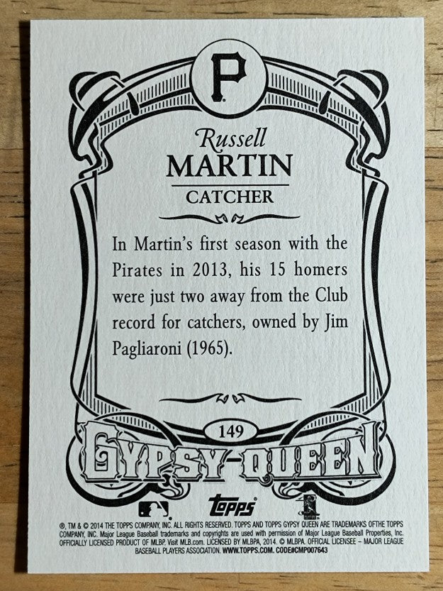 2014 Topps Gypsy Queen #149 Russell Martin