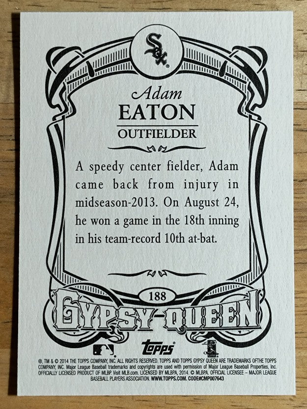 2014 Topps Gypsy Queen #188 Adam Eaton