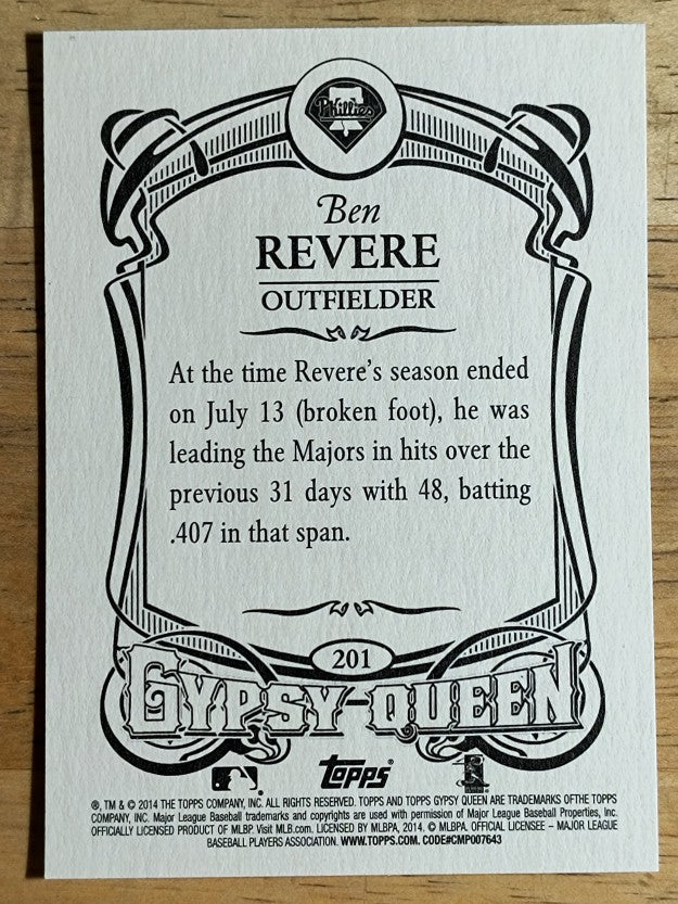 2014 Topps Gypsy Queen #201 Ben Revere