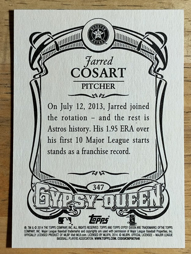 2014 Topps Gypsy Queen #347 Jarred Cosart SP