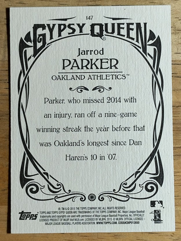 2015 Topps Gypsy Queen #147 Jarrod Parker