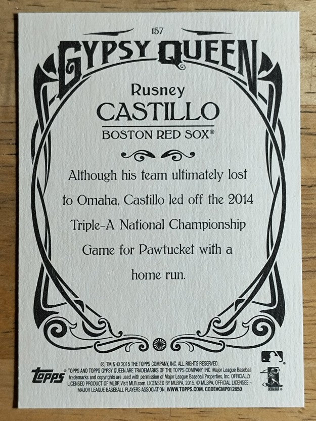 2015 Topps Gypsy Queen #157 Rusney Castillo RC