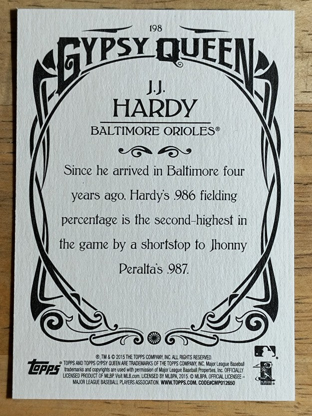 2015 Topps Gypsy Queen #198 J.J. Hardy