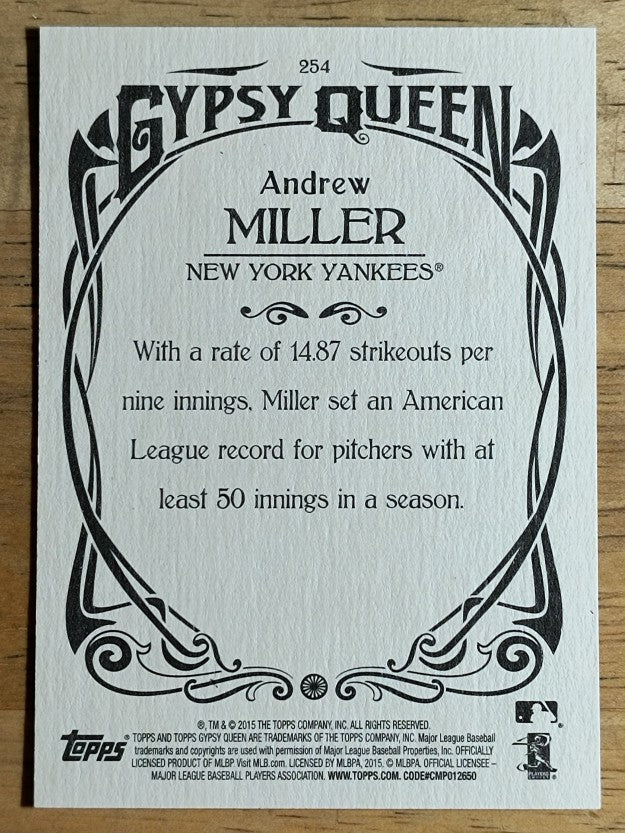 2015 Topps Gypsy Queen #254 Andrew Miller