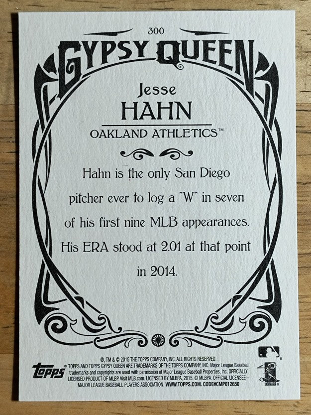 2015 Topps Gypsy Queen #300 Jesse Hahn