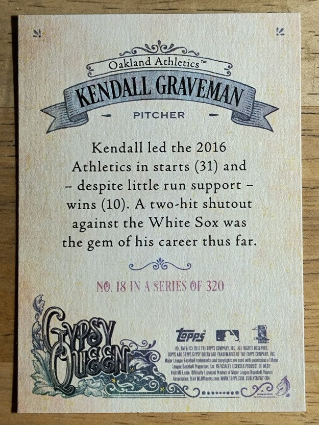 2017 Topps Gypsy Queen #18 Kendall Graveman