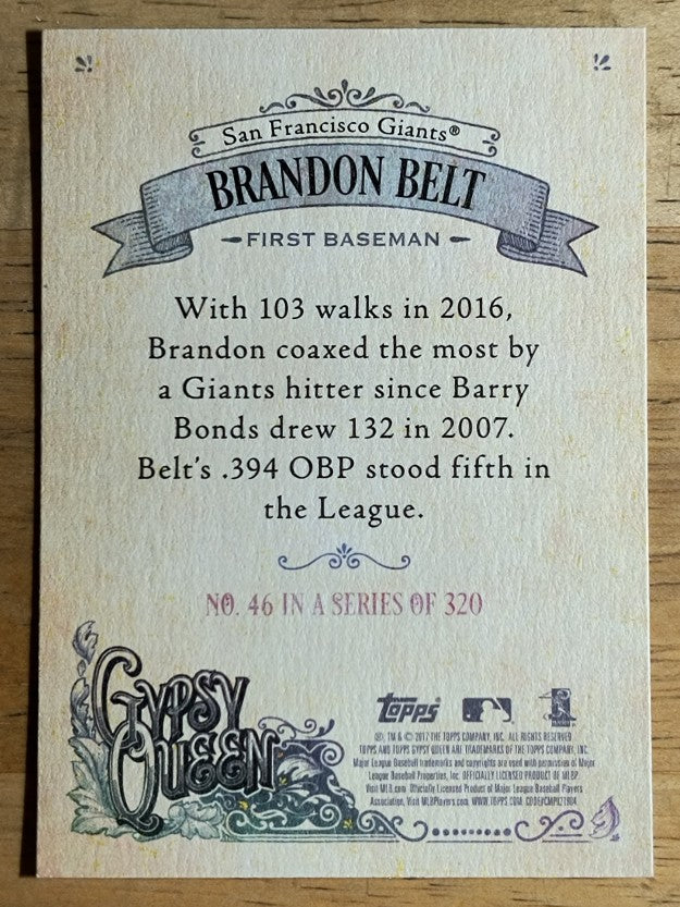 2017 Topps Gypsy Queen #46 Brandon Belt