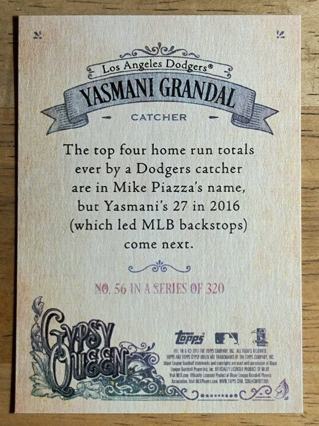2017 Topps Gypsy Queen #56 Yasmani Grandal