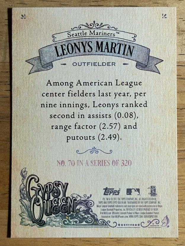 2017 Topps Gypsy Queen #70 Leonys Martin