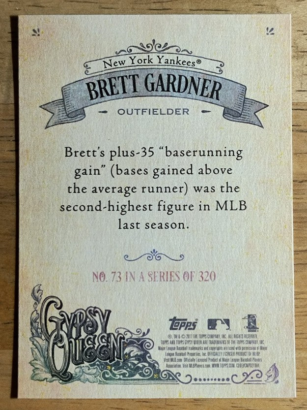 2017 Topps Gypsy Queen #73 Brett Gardner