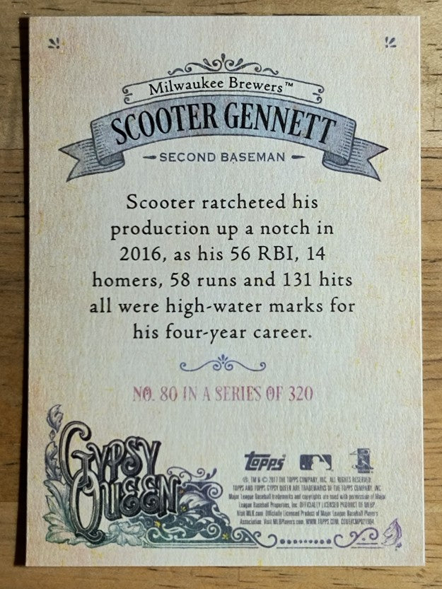 2017 Topps Gypsy Queen #80 Scooter Gennett