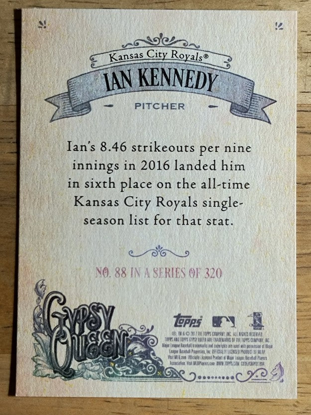 2017 Topps Gypsy Queen #88 Ian Kennedy