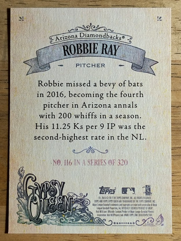 2017 Topps Gypsy Queen #116 Robbie Ray