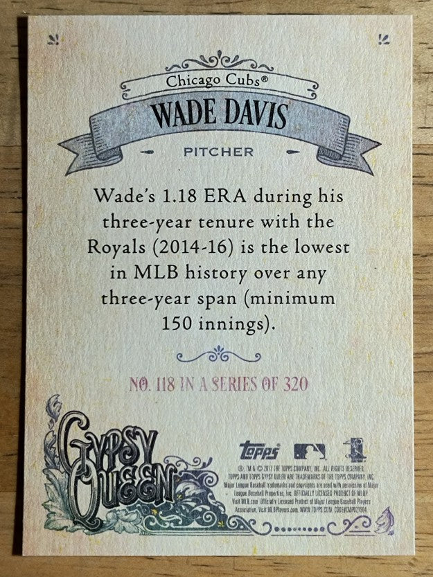 2017 Topps Gypsy Queen #118 Wade Davis