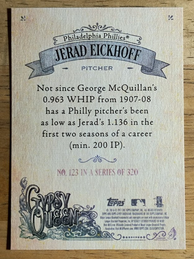 2017 Topps Gypsy Queen #123 Jerad Eickhoff