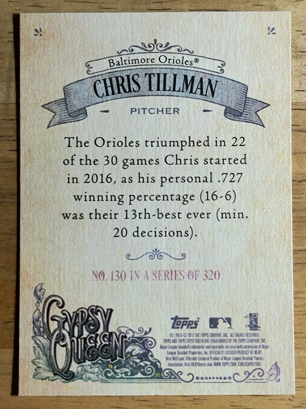2017 Topps Gypsy Queen #130 Chris Tillman