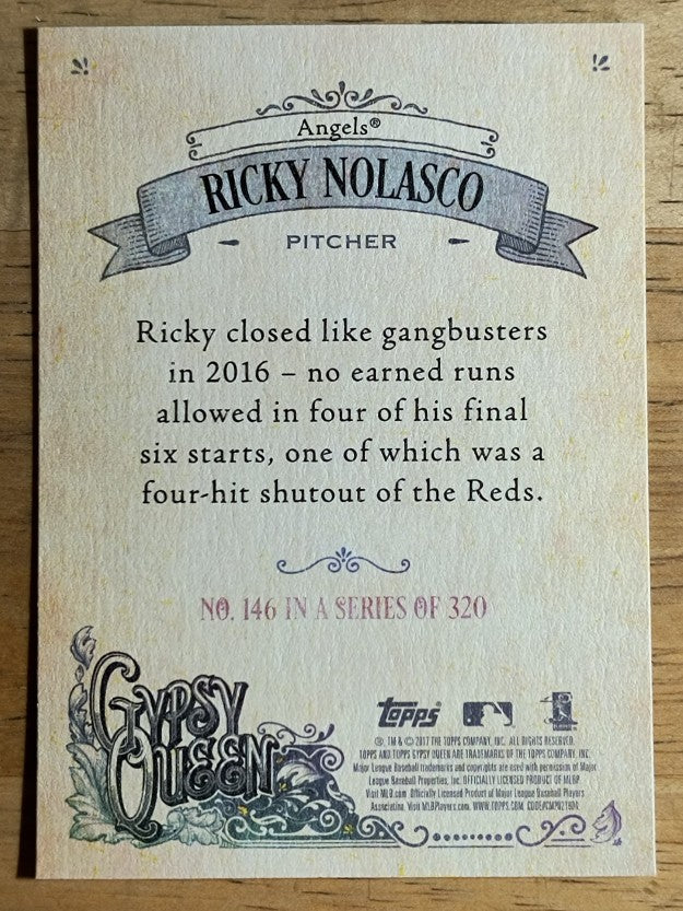 2017 Topps Gypsy Queen #146 Ricky Nolasco