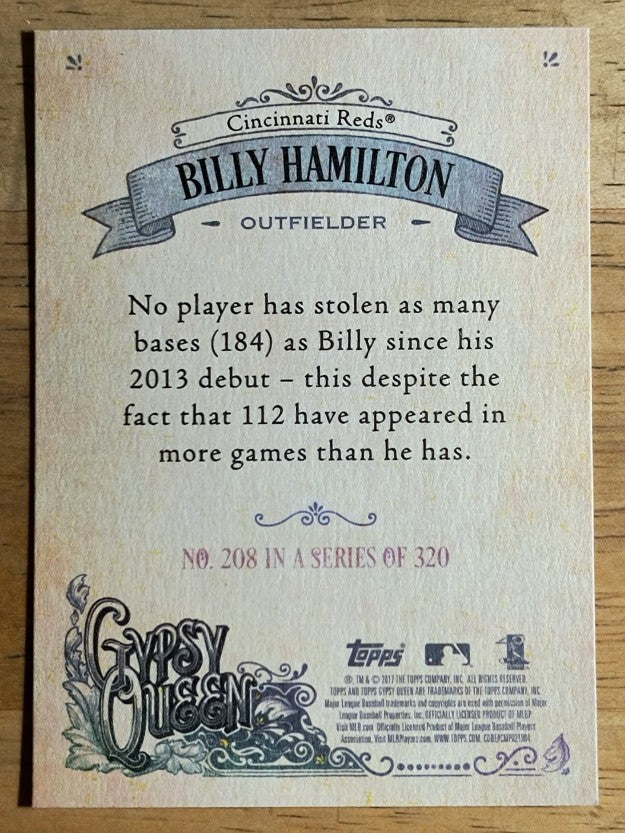 2017 Topps Gypsy Queen #208 Billy Hamilton