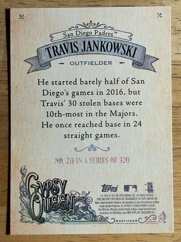 2017 Topps Gypsy Queen #211 Travis Jankowski