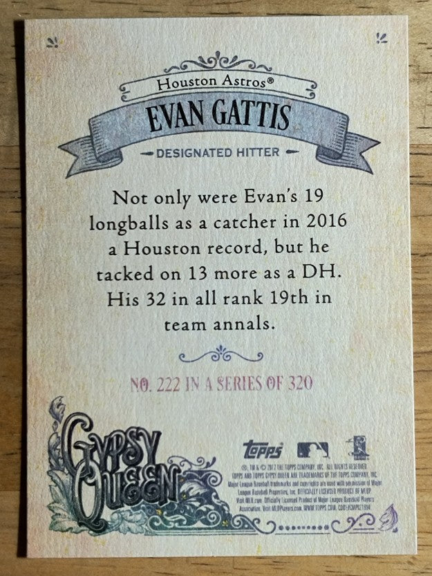 2017 Topps Gypsy Queen #222 Evan Gattis