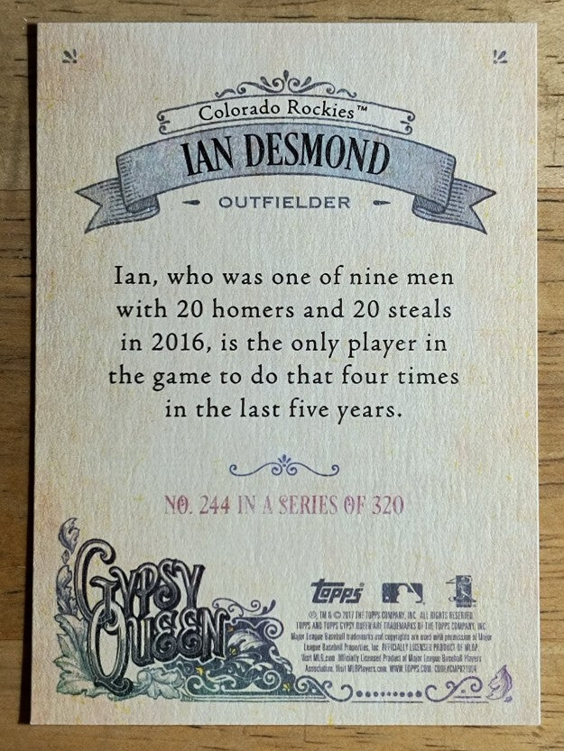 2017 Topps Gypsy Queen #244 Ian Desmond