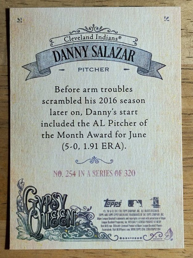 2017 Topps Gypsy Queen #254 Danny Salazar
